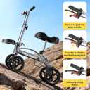 Knee Scooter Foldable Knee Scooter for Adults for Foot Surgery with Bag Steerable Knee Walker with Adjustable Footrest Knee Walker for Ankle Foot Recovery Crutch Alternative Grey