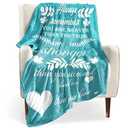 BOOPBEEP Inspirational Get Well Soon Gifts for Women, Christian Spiritual Gifts for Women Religious Blanket with Bible Verse Prayers Birthday Gifts Healing Throw Blanket (Teal, 40"x50")