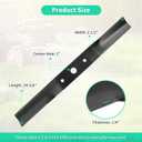 890-172C Finish Mower Blades for 72" Deck, High Lift Blades Compatible with Land Pride FDR1648 FDR1660 FDR2548 FDR2572, Replaces 890-200C 890-318C, 3 Pack