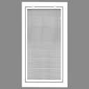 HVAC Premium 14'' x 22'' Cube Core Eggcrate Return Air Filter Grille for 1'' Filter - Aluminum - White [Outer Dimensions: 16.5'' x 24.5]