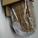 LazBlinds No Drill Bamboo Roman Shades, 38" W x 64" H, Highfield Teak