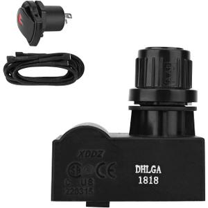 DcYourHome Electronic Igniter Kit Replacement for Char-Broil G511-0055-W1 and Other Char-Broil Models, Ignition Module Ignitor 2 Outlets, and Electronic Ignition Switch/Button (Black)