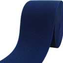 Navy Blue Knit Elastic Band 3 inch 5 Yards Double-Side Twill Woven Elastic Heavy Stretch Elastic Spool for Sewing Pants Waistband, Wigs, Skirts, Craft DIY Projects (#18)