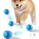 Trumoon Automatic Bouncing Ball Toy for Small and Medium Dog, Motion Moving Ball for Dog, Durable Motion Activated Automatic Rolling Pet Toys(Blue)
