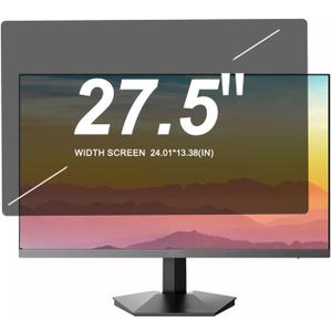 27.5" Computer Privacy Screen for Monitor Filter. Anti-Glare/Anti Blue Light/Anti Scratch Film, Glare Relieve Screen Filter Anti Fingerprint. Size Is(610*340 mm. 24.01*13.38 inch),16:10 Aspec