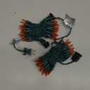 Hopolon Mini Orange Halloween Lights, 2PACk 50 Incandescent Christmas String Lights, 13FT 120V UL Certified Xmas Tree Lights for Christmas, Patio, Holiday, Party, Home, Indoor Outdoor Decor, Orange (Orange,Green Wire)