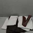 Men's Tunic Cosplay Costume Adults Outfits Halloween Robe Hooded Uniform Full Set (Medium, White)