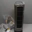 Lasko Portable Oscillating Ceramic Space Heater Tower with Digital Display, Remote Control, 2 Heat Settings and 8 Hour Timer, Gray