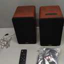 Saiyin Bluetooth Bookshelf Speakers, 30W X 2 Powered TV Speakers with 3.5 Inch Woofer, Turntable Speakers with Optical/AUX/RCA Input for PC and TV