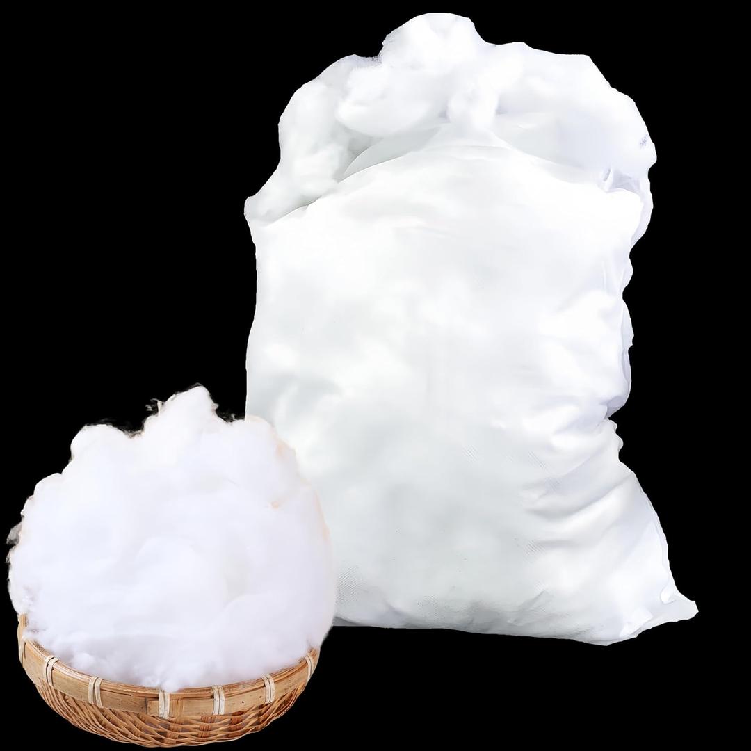 fxnx 7 Ounce White, Fluffy and Soft Fake Snow - Can be Used for Artificial Snow & Fake Clouds, Suitable for Christmas Decorations Nativity and Gifts, Cotton for Decoration (7.05 Ounce/ 200 G)