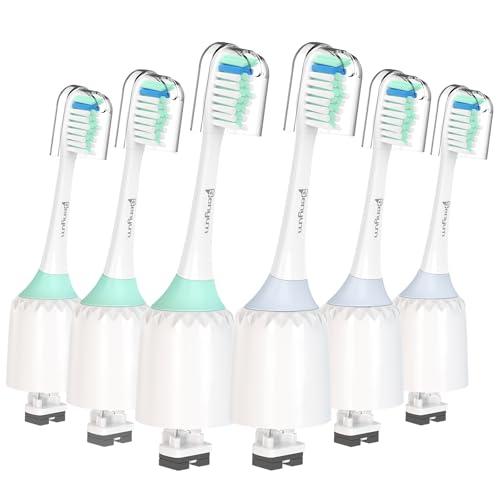 Senyum Toothbrush Heads for Philips Sonicare Replacement Heads E-Series, Essence, Xtreme, Elite, Advance and Clean Care Screw-On Electric Handles, Brush Heads for Philip Sonic Care, 5 Pack