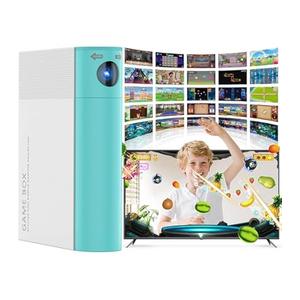 AR Sports Game Console for Kids 6-12, White & Green, 21 Built-in Motion Games (11 AR + 10 Handheld), Interactive Indoor Play System, Birthday Gift for Boys and Girls