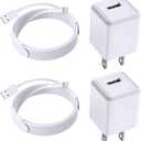 IPhone Charger,[Apple MFi Certified]2Pack iPhone Quick Charging Lightning Cable Data Sync Cord with USB A Wall Charger Block Box Travel Plug Adapter for iPhone 14/13/Pro/Max/XR/X/Xs/Max/8/Plus/SE/iPad