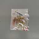 Golden Mr and Mrs Wedding Cake Toppers, Acrylic Bride and Groom Cake Topper for Wedding Anniversary Rings, Engagement Party Decorations, Premium Glod Metal