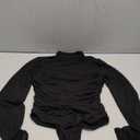 Avidlove Women Long Sleeve Bodysuit Turtle Neck Shapewear Body Suits Mesh One Piece Leotard Shirt Going Out Tops Fall Outfits (Medium, Black)