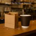 Restaurantware Bag Tek 3.9 x 2.3 x 3.8 Inch Paper Bags For Snacks 100 Small Paper Bags For Foods - Disposable Sustainable Kraft Paper Snack Bags Microwavable Freezable