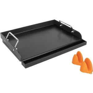 Nonstick Coating Griddle for Gas Grill, Universal Griddle Insert for Gas Stove/Gas Grill/Electric/Charcoal Flat Top Plate for Outdoor Cooking and Camping Grilling