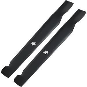 138971 Mower Blades for Craftsman LT1000 LT2000 T110 YT3000 42'' Deck Cut Zero Turn Riding for Husqvarna YTH22V42 YTH18542 YTA18542 YTH1542XP Poulan 138498 532127843 Medium Blade 2 Pack