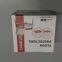 24 Pcs Chair Leg Floor Protectors, Black Silicone Chair Leg Protectors Caps Covers for Hardwood Floors, Furniture Pads Sliders with Wrapped Felt Bottom Small (Fit:0.5"-0.75")