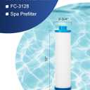 ZOTEE Filbur FC-3128 Spa Filter Disposable Hot Tub Filter with Garden Hose Adapter, Replacement for PPS2100, Darlly PP6903,1 Pack