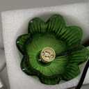Candle Warmer Lamp Adjustable Timer ElectricGreen Flower-Shaped Wax Lamp