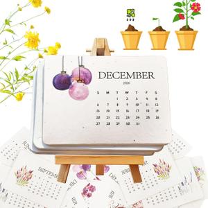 2026 Desktop Calendar - Garden Guide Paper Calendar -Yearly Planner - New Year Gift