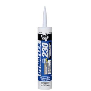 1 Pack of 10.1 oz Dap 18305 Dynaflex 230 Clear Premium Window, Door, and Trim Sealant