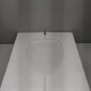 ELONGATED toilet seat risers for seniors, Slow Close, Elevated toilet seat, Heavy Duty, Never Loosen, Raised toilet seat elongated bowl, White(18.5)