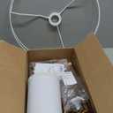 LEPOWER Wood Tripod Floor Lamp, Mid Century Standing Lamp, Modern Design Studying Light for Living Room, Bedroom, Study Room and Office, Flaxen Linen Shade with E26 Base Brown