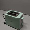 BELLA 2 Slice Toaster with Auto Shut Off - Extra Wide Slots & Removable Crumb Tray and Cancel, Defrost & Reheat Function - Toast Bread, Bagel & Waffle, Sage