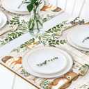 50 Pieces Paper Placemats for Woodland Baby Shower, 11"x17" Forest Animals Disposable Table Place Mats, Woodland Animals Baby Shower Decorations