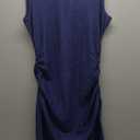 PRETTYGARDEN Women's 2025 Summer Sleeveless Bodycon Dress Textured Back Slit Sexy Cocktail Party Midi Dresses (Large)