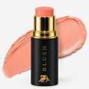 Cream Blush Stick by Phoenix Beauty – 3-in-1 Cheek, Lip & Eye Color | High Pigment, Hydrating Formula with Shea Butter & Hyaluronic Acid | Multi-Use Makeup Stick for Dewy Skin (Coral Crush, Regular)
