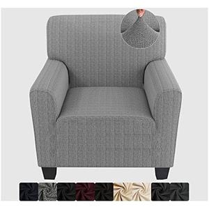 ZNSAYOTX Chair Slipcovers with Arms for Living Room High Stretchy Spandex Pet Friendly Armchair Furniture Protection Covers (Black and White, Chair)