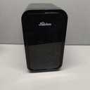 Mini Fridge,6 Liter / 8 Can Small Fridge for Bedroom, Car, Office & Dorm, AC100-120 V/DC 12 V Portable Thermoelectric Cooler & Warmer for Skincare, Food, Drinks,Black