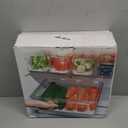 Pomeat 10 Pack Fridge Organizer, Stackable Refrigerator Bins with Lids, BPA-Free Produce Fruit Storage Containers for Fridge, Clear for Food, Drinks, Vegetable