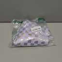 XO, Fetti Purple + Iridescent Checkered Washable Tablecloth - 9 ft. | Unicorn Birthday Party Decorations, Pink Girl Table Cloth, Y2K ERAS Decor, Pastel Table Cover (70" x 40" (Rectangular))