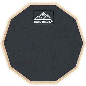 EASTROCK Practice Drum Pad, 6 Inches Double Sided Silent Drum Pad, Rubber Dumb Drum for Beginners,Black EASTROCK Practice Drum Pad, 6 Inches Double Sided Silent Drum Pad, Rubber Dumb Drum for Beginners,Black