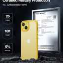 TORRAS Upgraded Shockproof for iPhone 14 Case [10FT Military Drop Protection][Sleek Premium Touch] Translucent Back & Soft Edge Slim Silicone Cover, Yellow