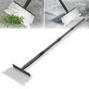 Garden Flat Shovel Scraper, Multifunctional Garden Cleaning Shovel with 59 Inch Long Handle, Heavy Duty Outdoor Floor Scraper for Weed Cleaning,Trenching,Edging and Removing Snow,Ice,Weeds,Dirty,Moss
