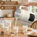 60oz Nut Milk Maker Machine, 8 in 1 Soy Milk Maker Blender with Delay Start/Keep Warm/Self Clean, Touch Screen Food Processor for Soy/Nut/Oat Milk, Juice, Milkshake, Rice Paste & Boil Water