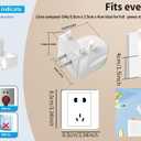 Wall Charger for Oral-B Braun Electric Toothbrush, Toothbrush Outlet Charger for Oral-B/Braun Most ModelsExcluding iO 7/8/9/10 and Pulsonic Series White