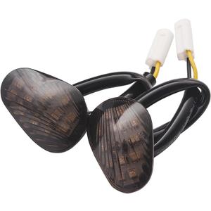 Flush Mount LED Turn Signal Light for Motorcycles - Compatible with Yamaha YZF R1 R3 R6 R6S FJ 09 FZ MT 07 09 (Smoke)