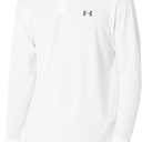 Under Armour Mens Matchplay Longsleeve Golf Polo (X-Large, (100) White / / Pitch Gray)