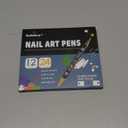 24 Color 3D Nail Art Polish Pens Set, Kalolary Nail Art Markers Point Graffiti Dotting Pen Drawing Painting Liner Double Headed Acrylic Paint for DIY Nail Art