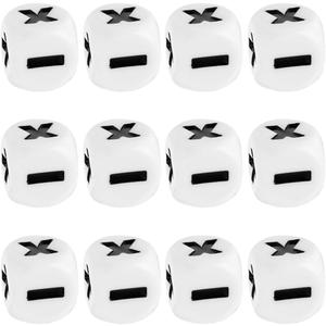 Toyvian Math Dice for Kids, 36pcs Educational Math Operation Dice for Addition Subtraction Multiplication Division Learning Game Props for Classroom Homeschooling Teaching Supplies