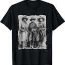 Melanin Cowgirls Black History African Melanin Cowgirl Swag T-Shirt, Small, Black