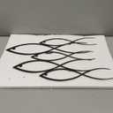 DEKADRON Metal Wall Decor, Fish Family,Home Decoration,Wall Sign, Metal Wall Art, Interior Decoration, Indoor Outdoor Hangings (24" W x 16" H / 60x40cm)