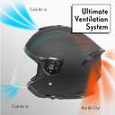 VCAN V88 3/4 Open Face Motorcycle Scooter Helmet ECE & DOT Approved S