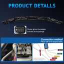 Sequential LED Middle Grille Light For 2025-2026 Toyota Camry SE/XSE, with Starting Animation, Dynamic Turn Signal,White Daytime Running Lights, Front Driving Hood Light